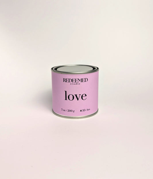 love 7oz candle
